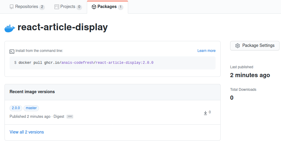 Pushing different Docker tags